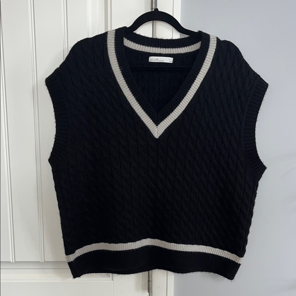 OAK + FORT Cable Knit Vest M